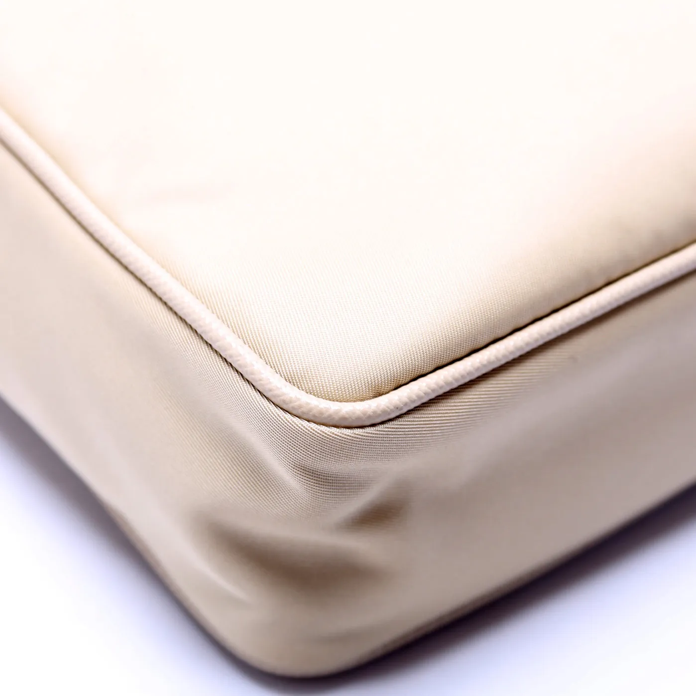 2VH112 Re-Nylon/Saffiano Leather Shoulder Gold