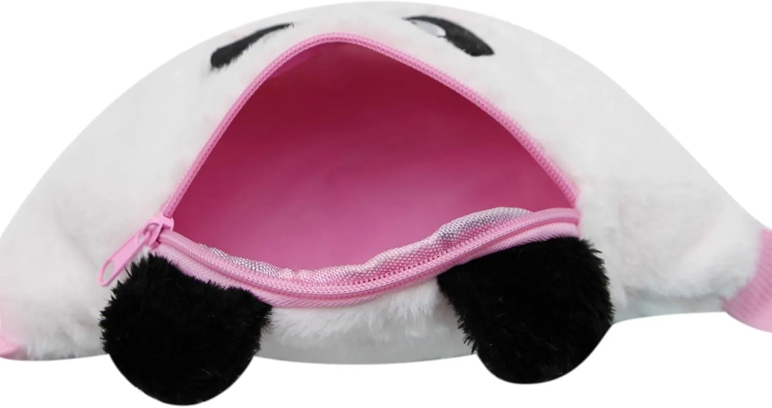 AIBEARTY Rainbow Unicorn Panda Plush Fuzzy Fanny Pack Waist Bag Cute Bum Bag for Girls Boys
