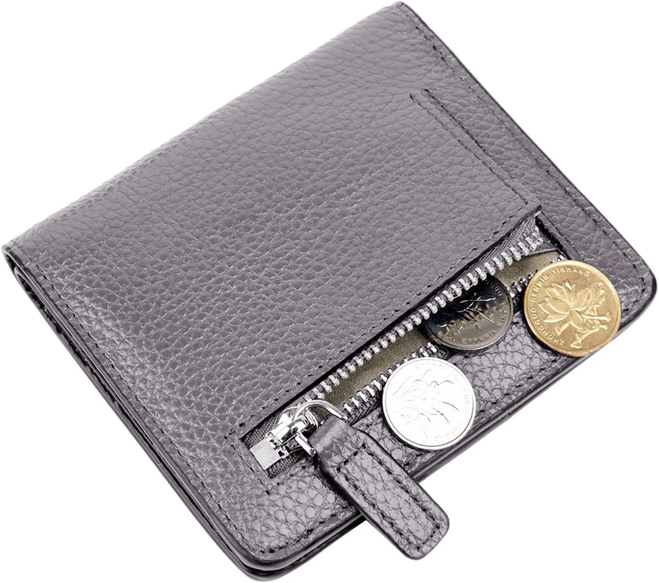 AINIMOER Small Leather Wallet for Women, Ladies Credit Card Holder RFID Blocking Women's Mini Bifold Pocket Purse