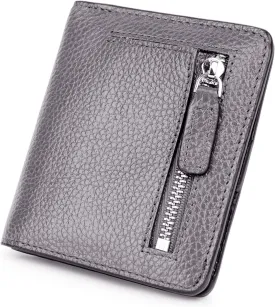 AINIMOER Small Leather Wallet for Women, Ladies Credit Card Holder RFID Blocking Women's Mini Bifold Pocket Purse