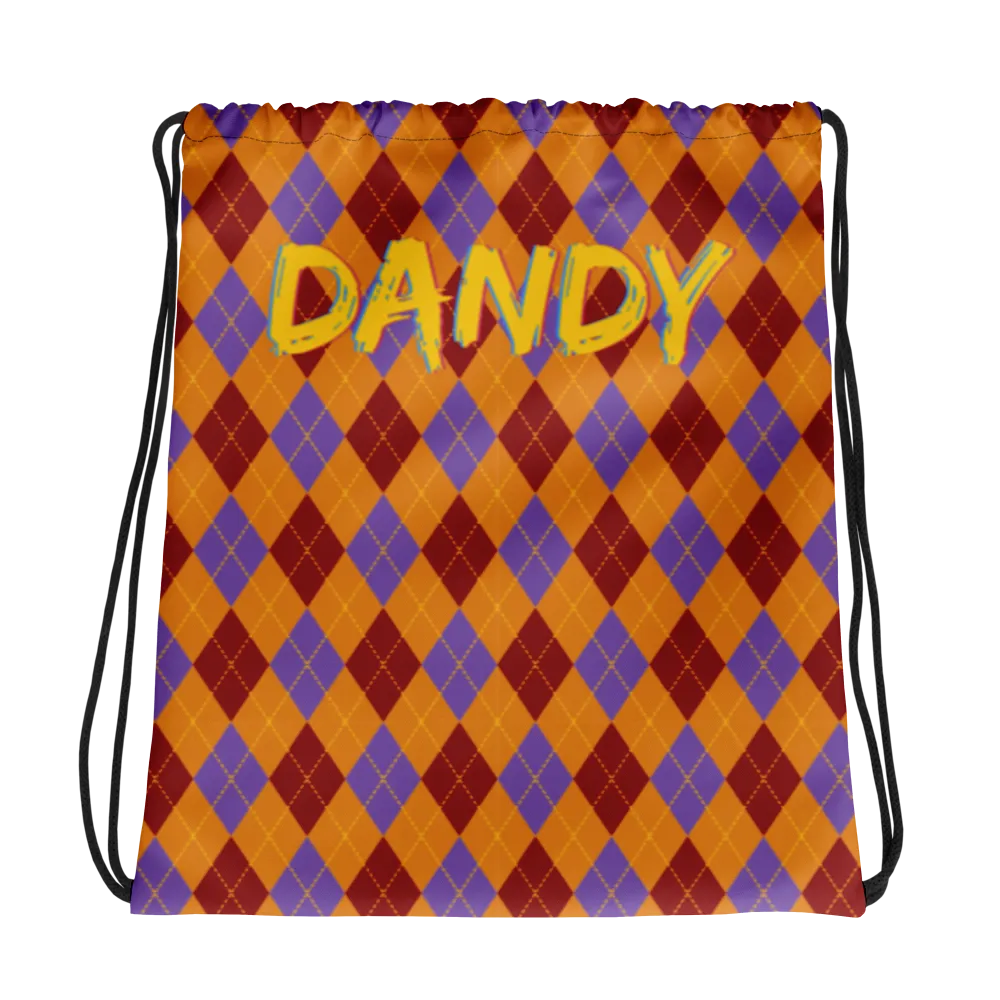 Argyle Drawstring bag