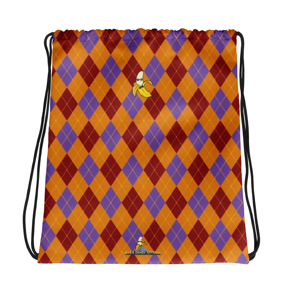 Argyle Drawstring bag