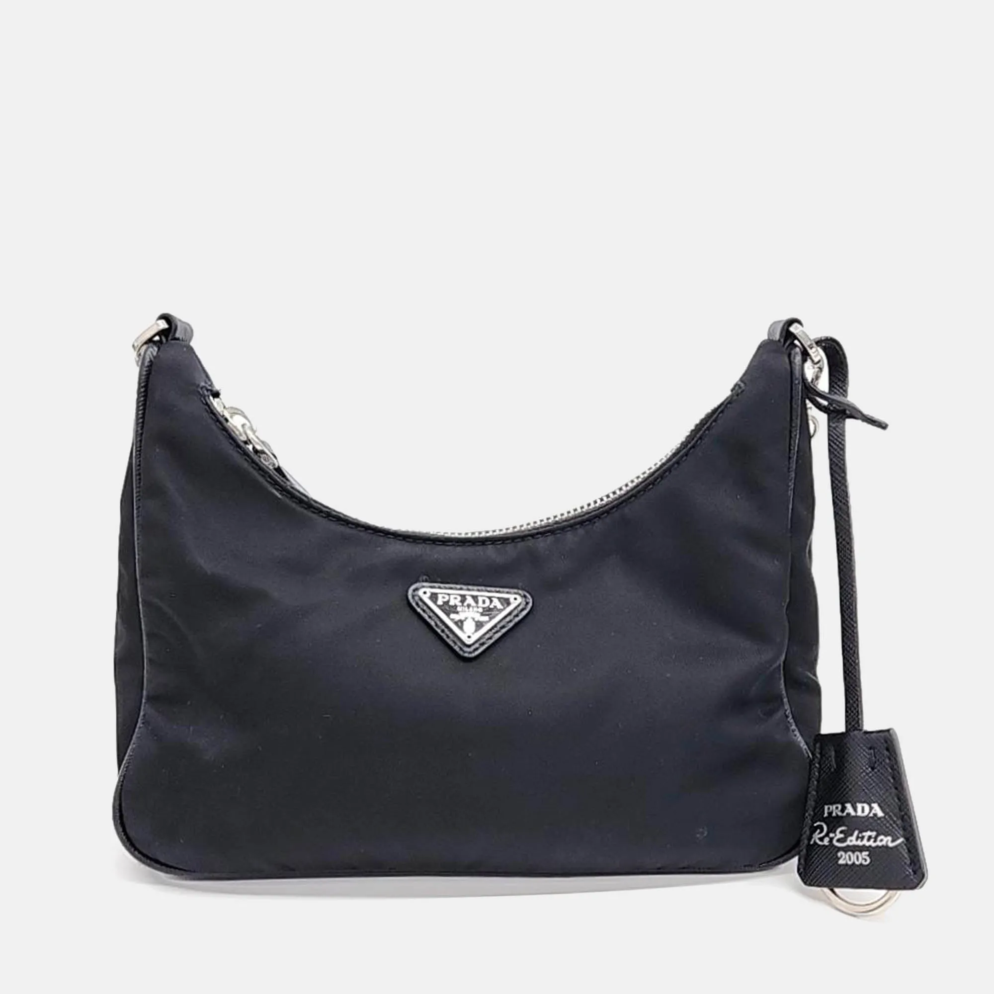 Black Nylon Re-edition 2005 Shoulder Bag