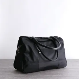 Black Nylon Shoulder Bag Nylon Shopper Bag Womens Nylon Handbag Black Nylon Crossbody Bag for Men