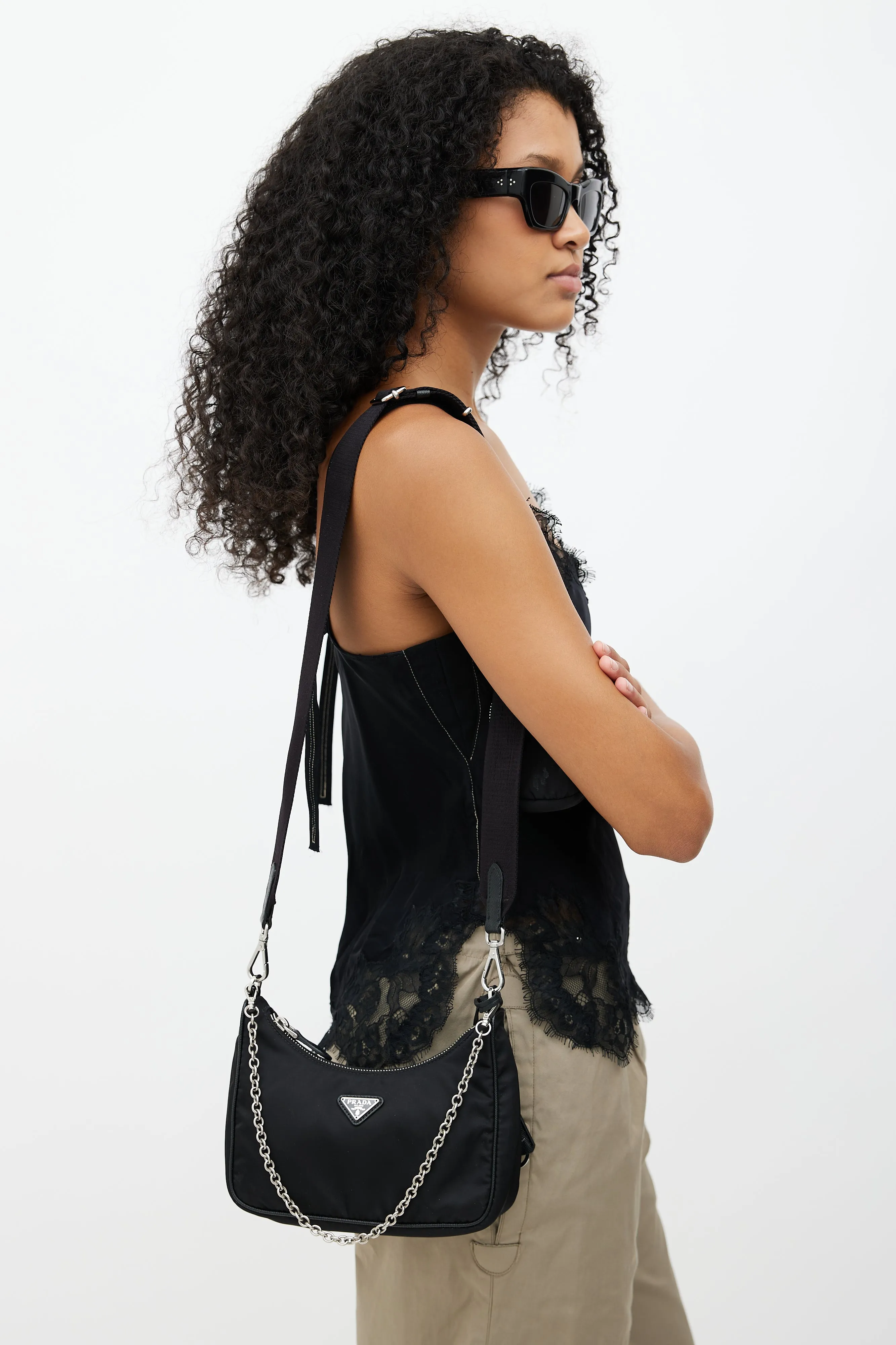 Black Re-Edition 2005 Mini Shoulder Bag