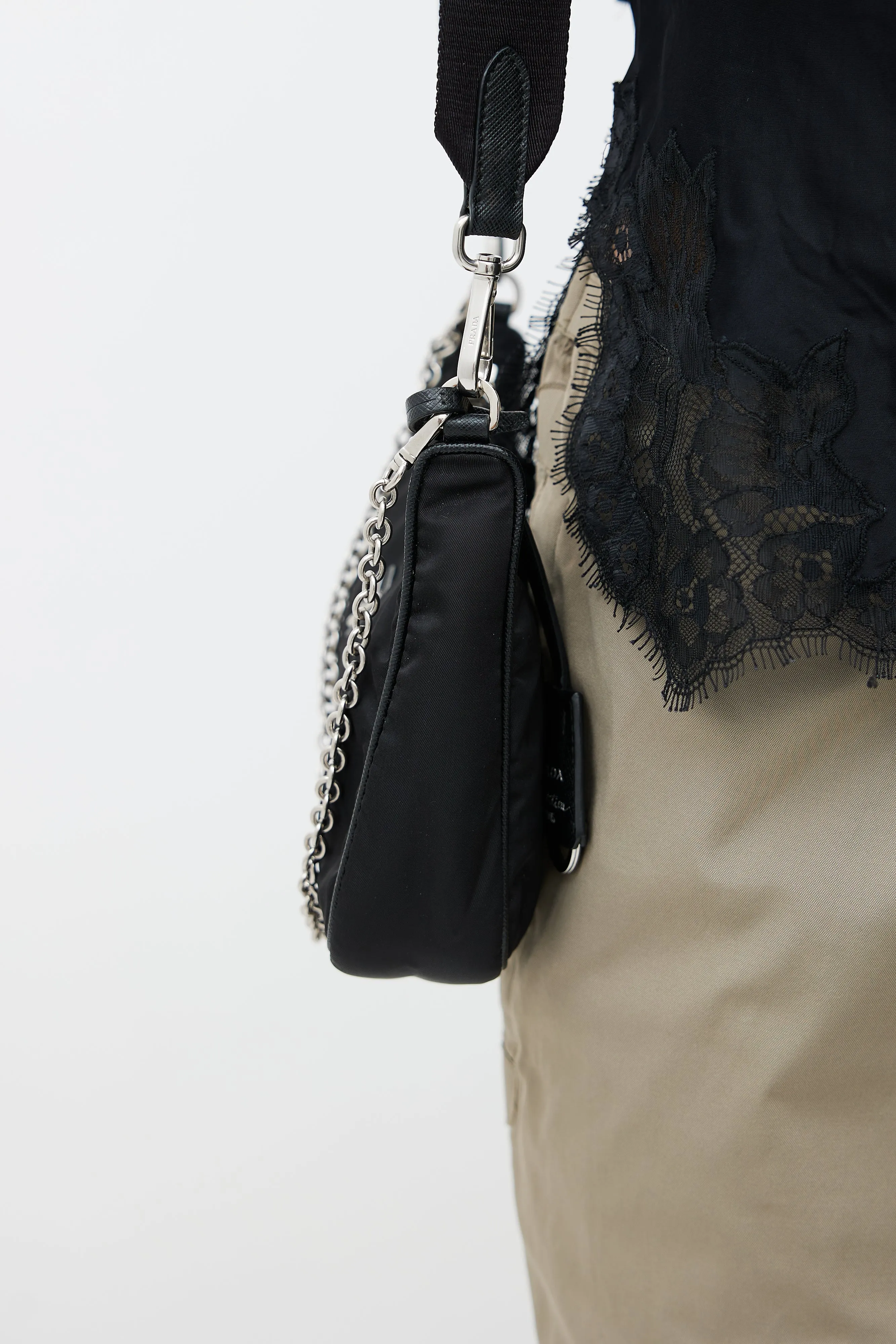 Black Re-Edition 2005 Mini Shoulder Bag
