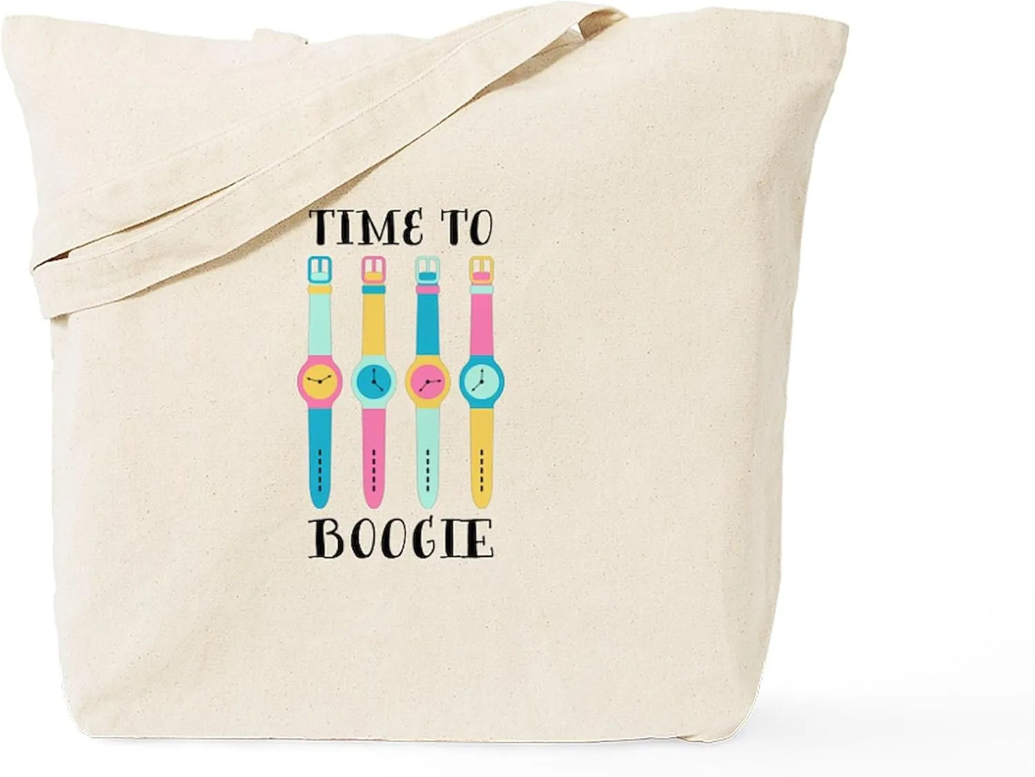 CafePress Boogie Time Tote Bag Reusable Natural Beige Canvas Shopping Bag