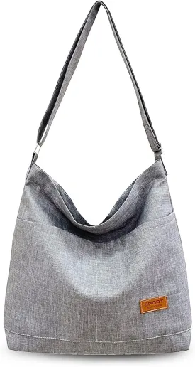 Canvas Tote Bag for Women - Crossbody, Shoulder, Travel & Beach Bag