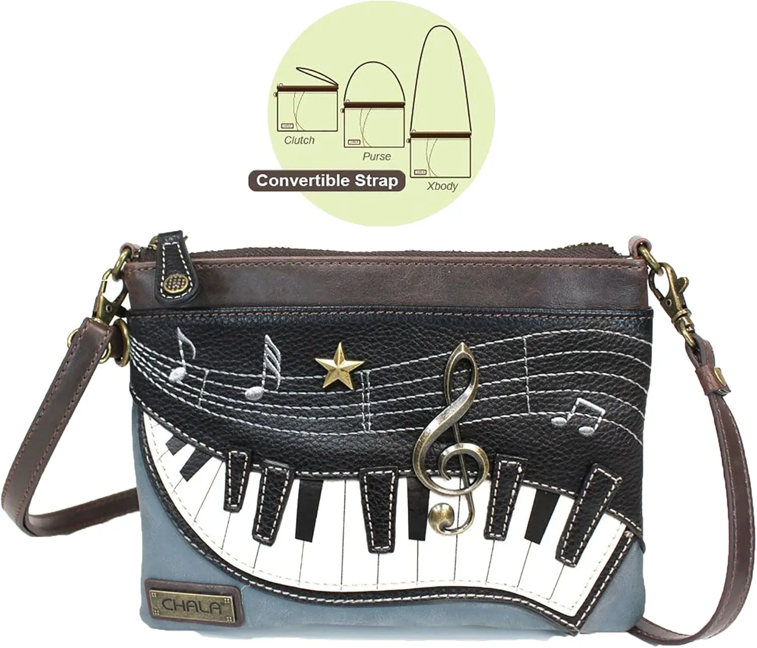 CHALA Mini Crossbody/Purse with Convertible Strap Stylish, Compact, Versatile
