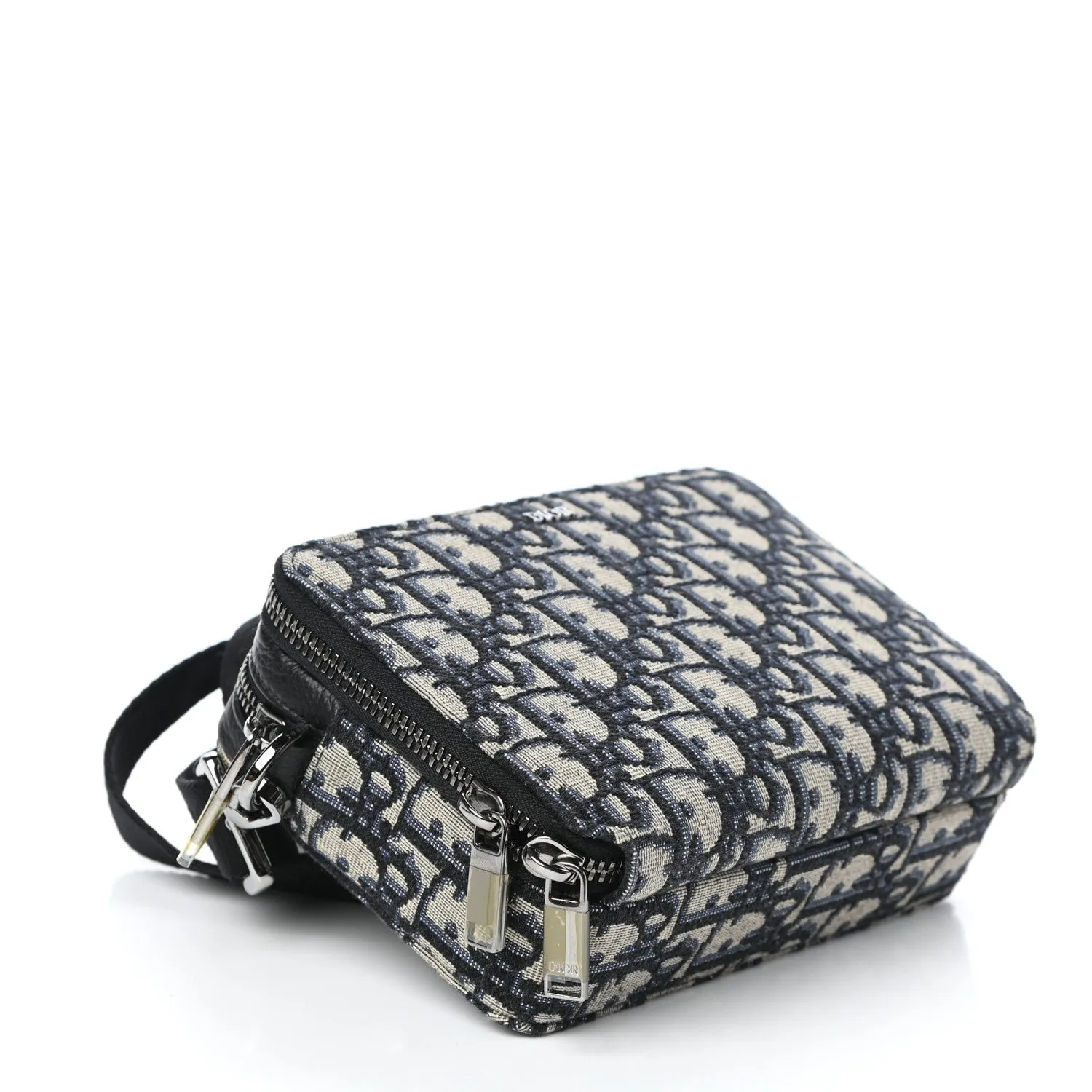 CHRISTIAN DIOR Oblique Pouch Navy Blue