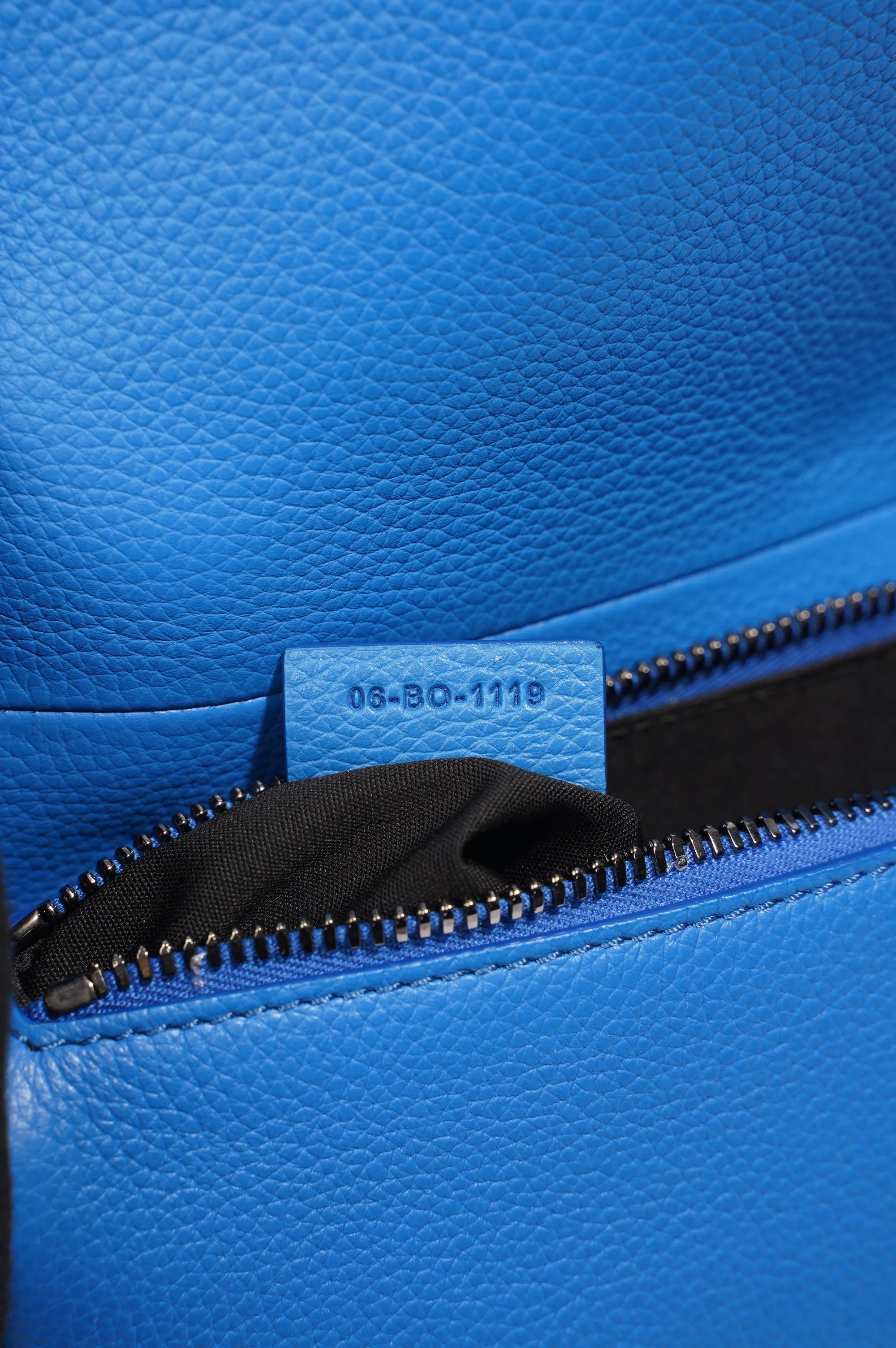Christian Dior Saddle Bag Blue Leather