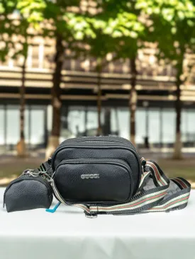 Classy black Women's / Girl's Sling Bag for college, travel and parties