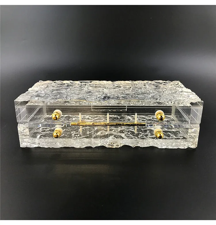Clear Ice Evening Clutch