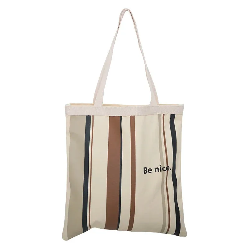 Colourful stripes Canvas Shoulder Bag