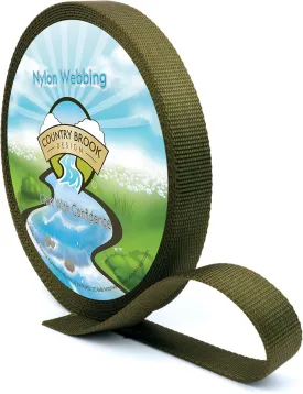 Country Brook Design - Nylon Webbing 1 Inch Straps for Bags, Furniture Straps, Molle Straps, Nylon Strap, Bag Straps, Lashing Straps, Purse Making Supplies