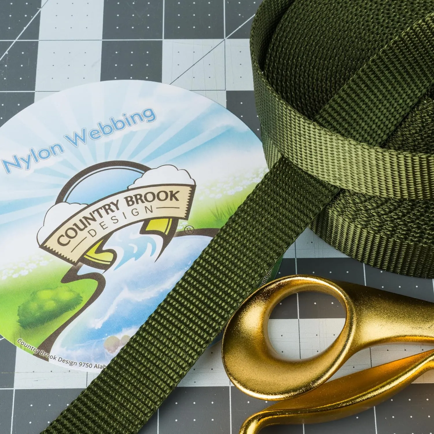 Country Brook Design - Nylon Webbing 1 Inch Straps for Bags, Furniture Straps, Molle Straps, Nylon Strap, Bag Straps, Lashing Straps, Purse Making Supplies