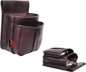 Cowhide Leather Trap Shooting Waist Bag Ammo Shot Gun Storage Shell Pouch Holder Cartridge Pouch 50 