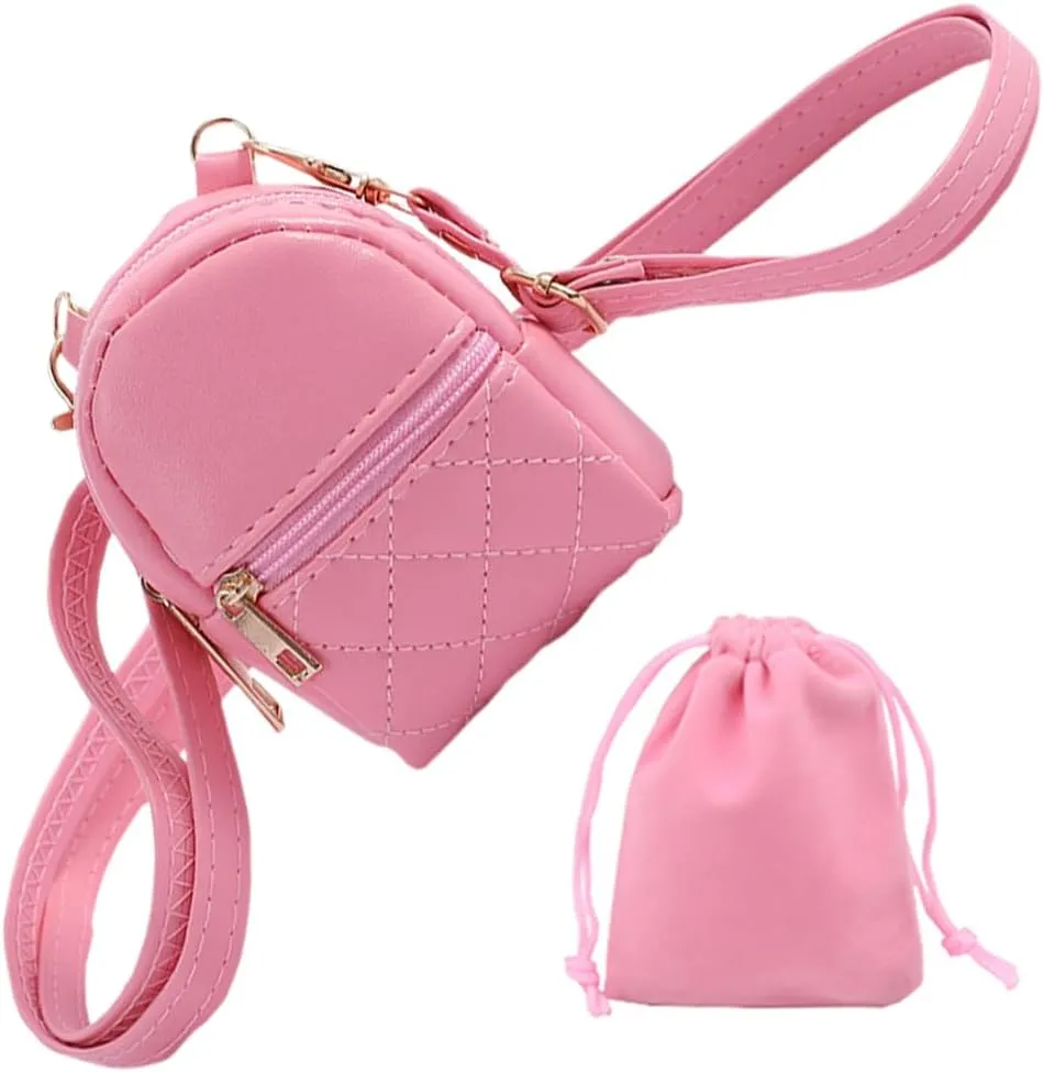 Cute Crossbody Bag Mini Coin Purse Wallet Portable Data Cable Headset Storage Bag Ultra Small Purse Ultra Mini Backpack Lipstick Key Bag