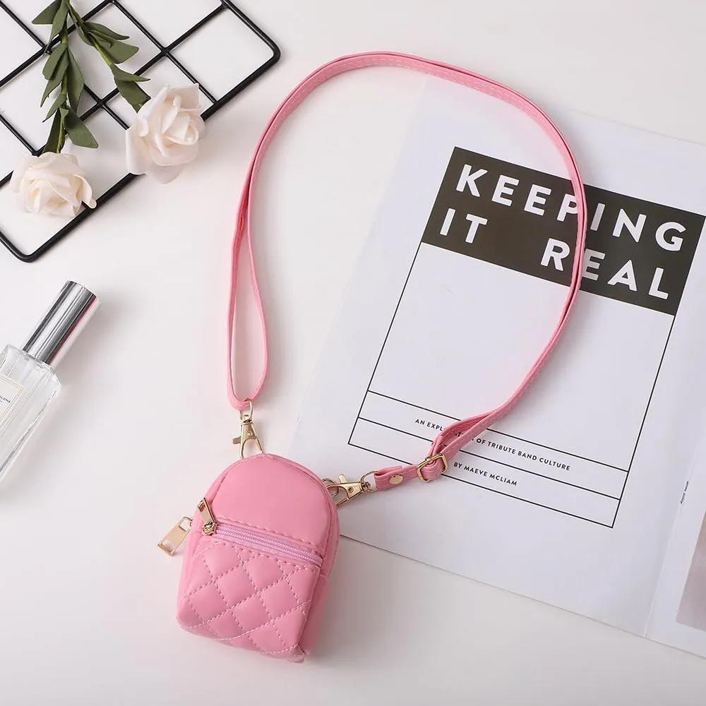 Cute Crossbody Bag Mini Coin Purse Wallet Portable Data Cable Headset Storage Bag Ultra Small Purse Ultra Mini Backpack Lipstick Key Bag