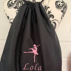 Dance - Ballet Drawstring Gym Bag - Personalised