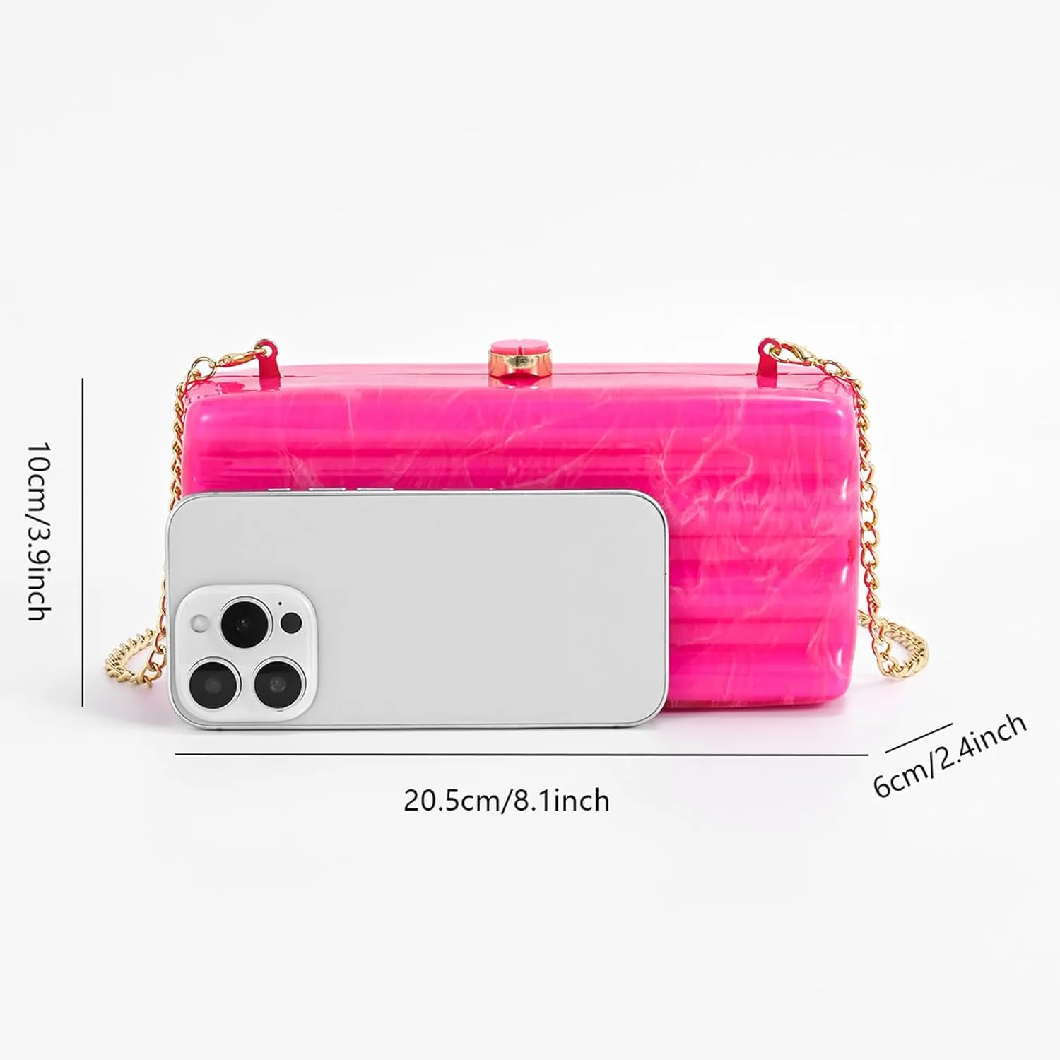 Designer Handbags Clutch Purse, Mini Acrylic Shoulder Clubbing Outfits For Women Evening Clutch Pearl Phone Bag