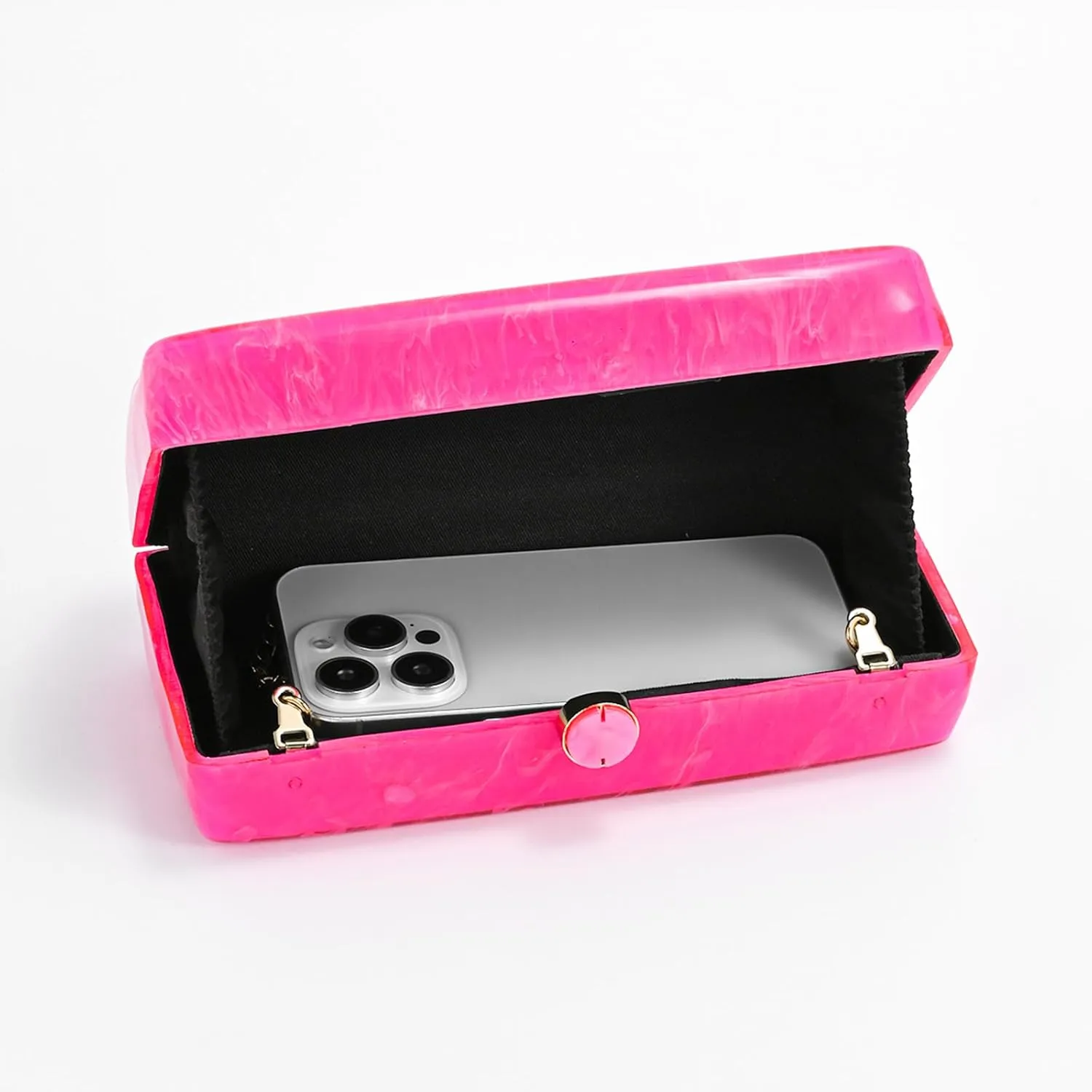 Designer Handbags Clutch Purse, Mini Acrylic Shoulder Clubbing Outfits For Women Evening Clutch Pearl Phone Bag