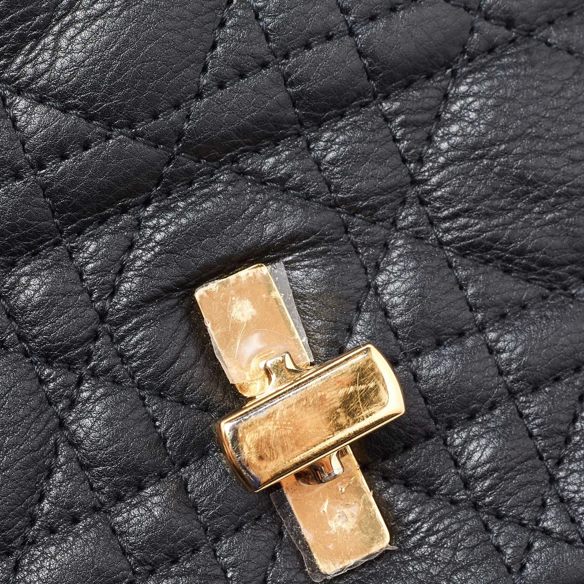 DIOR Black Cannage Leather Small Caro Shoulder Bag