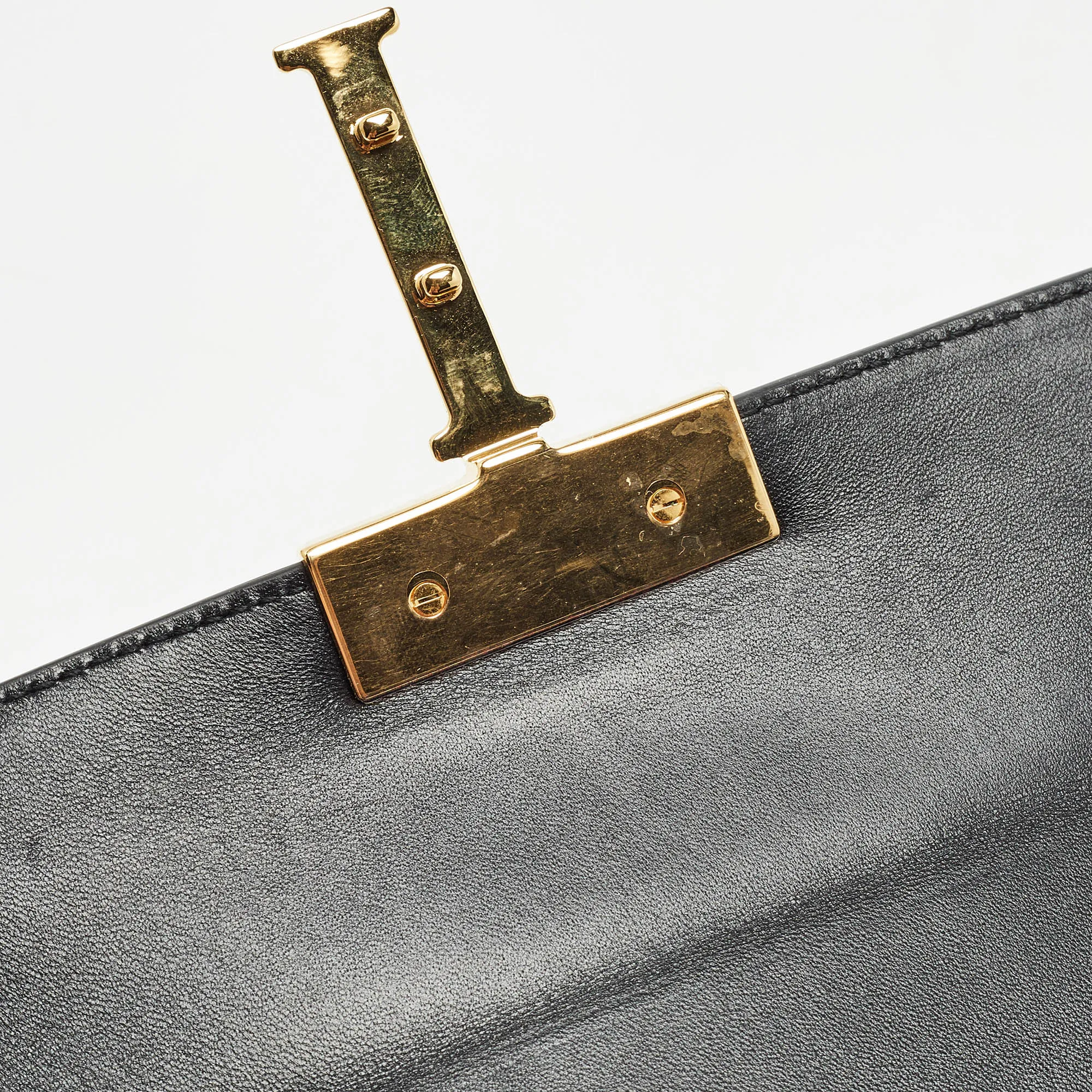 DIOR Black Glossy Leather 30 Montaigne Box Bag