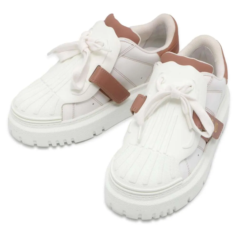 Dior DIOR-ID Sneakers White/Pink KCK278BCR Leather Rubber Size 34