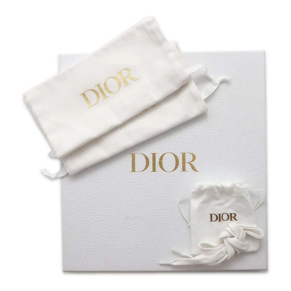 Dior DIOR-ID Sneakers White/Pink KCK278BCR Leather Rubber Size 34