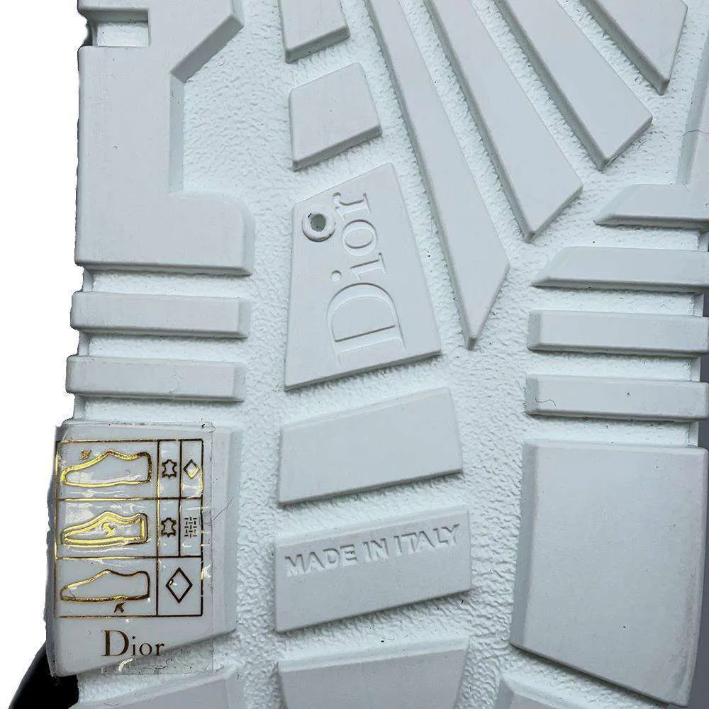 Dior DIOR-ID Sneakers White/Pink KCK278BCR Leather Rubber Size 34
