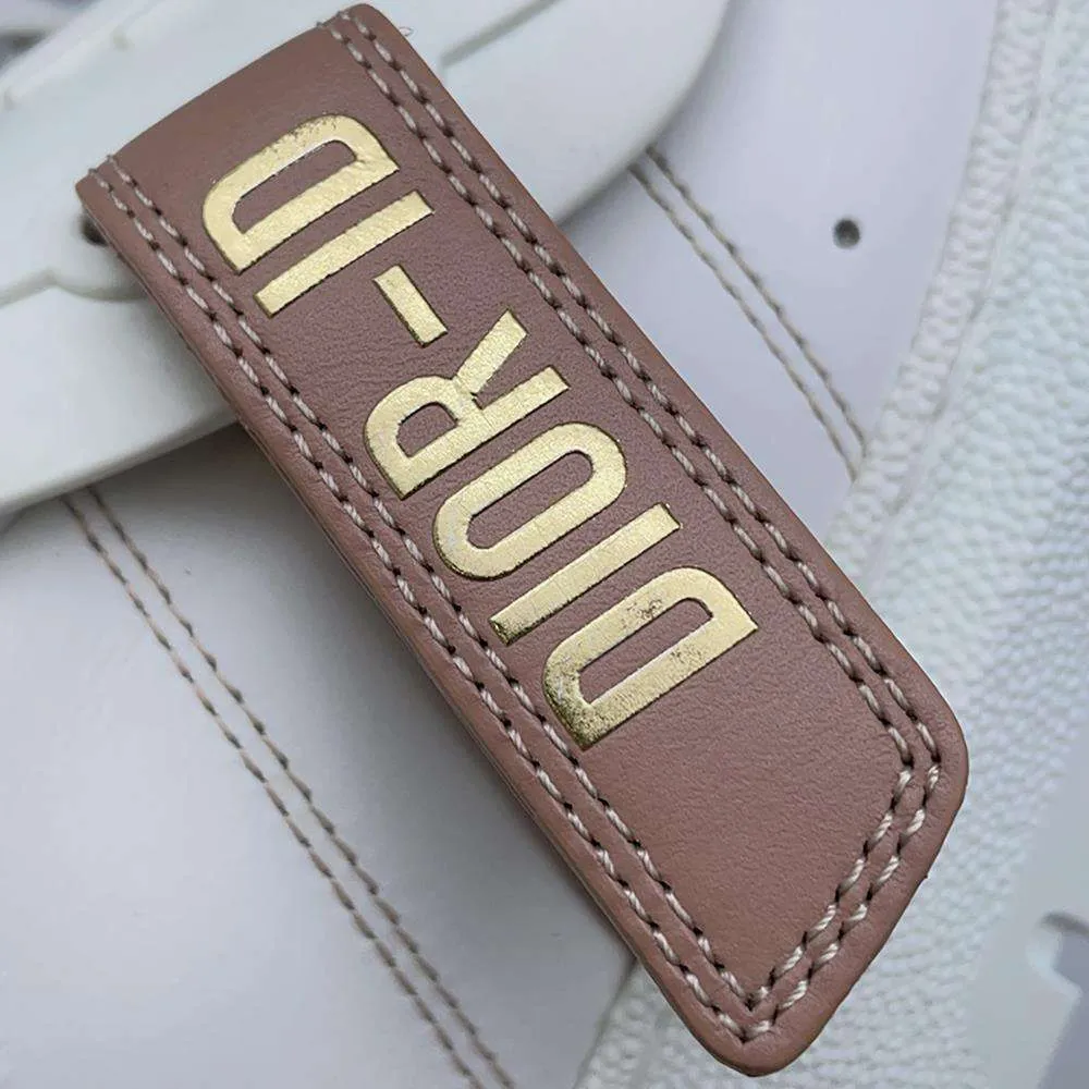 Dior DIOR-ID Sneakers White/Pink KCK278BCR Leather Rubber Size 34