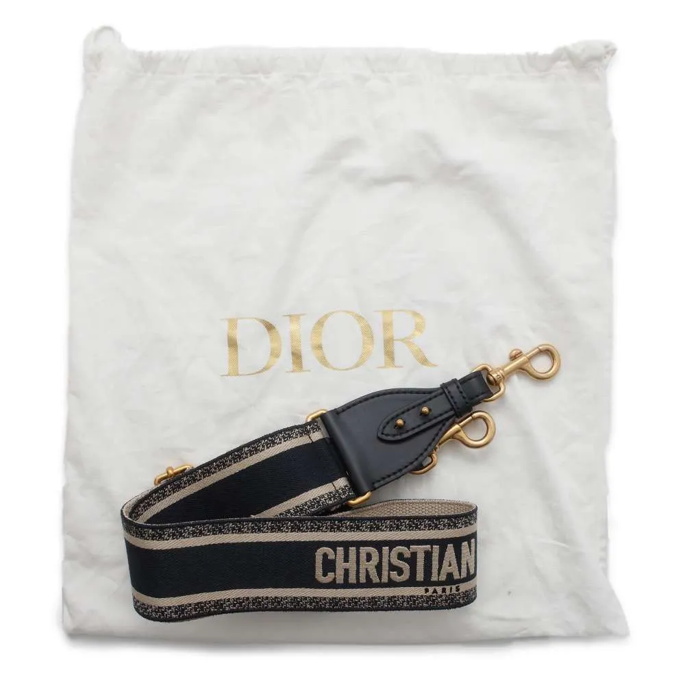 Dior Lady Dior 2WAYBag Handbag Beige/Navy M0565CMVO Straw Canvas Size Medium