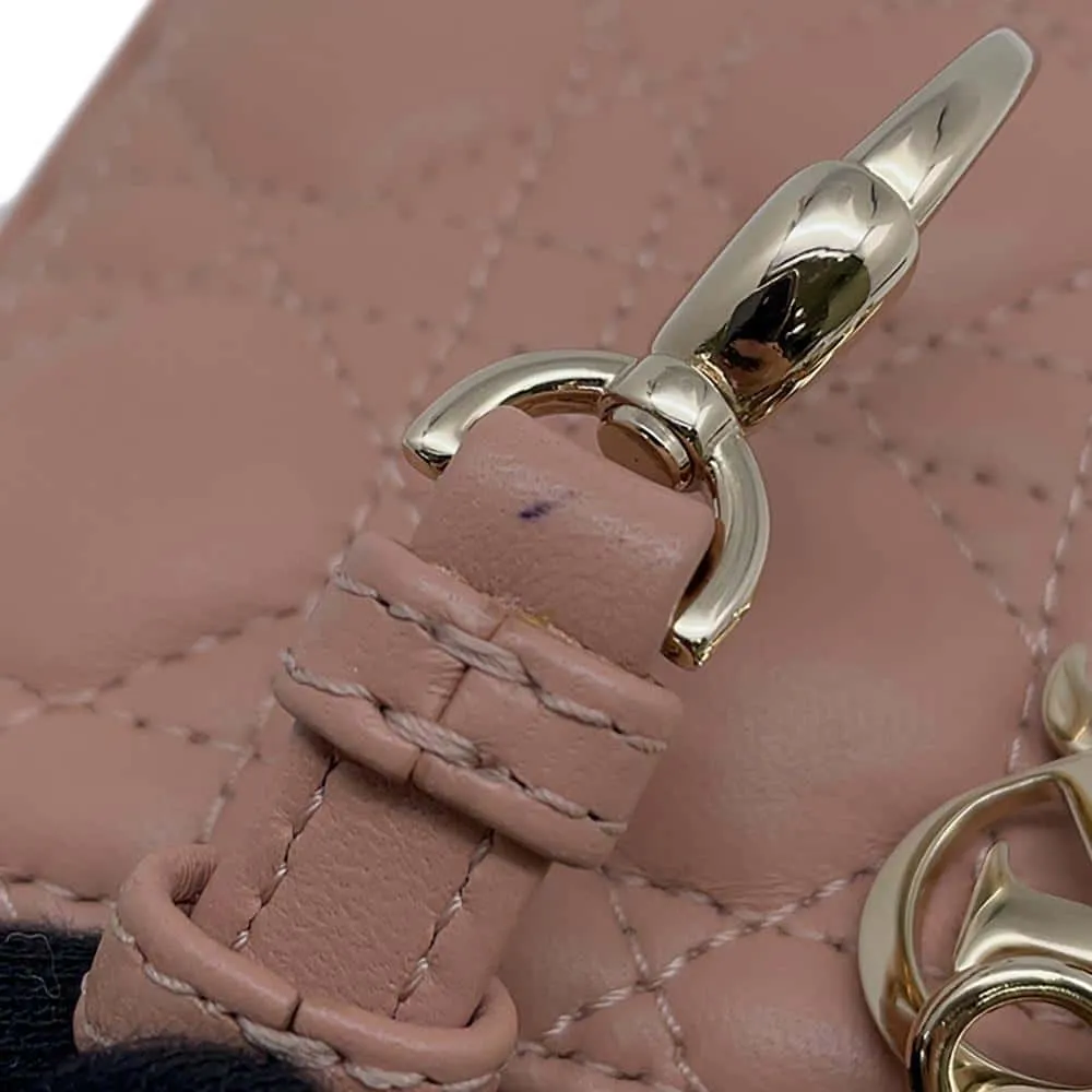 Dior Lady Dior Handbags Pink S0856ONGE Lambskin Size micro