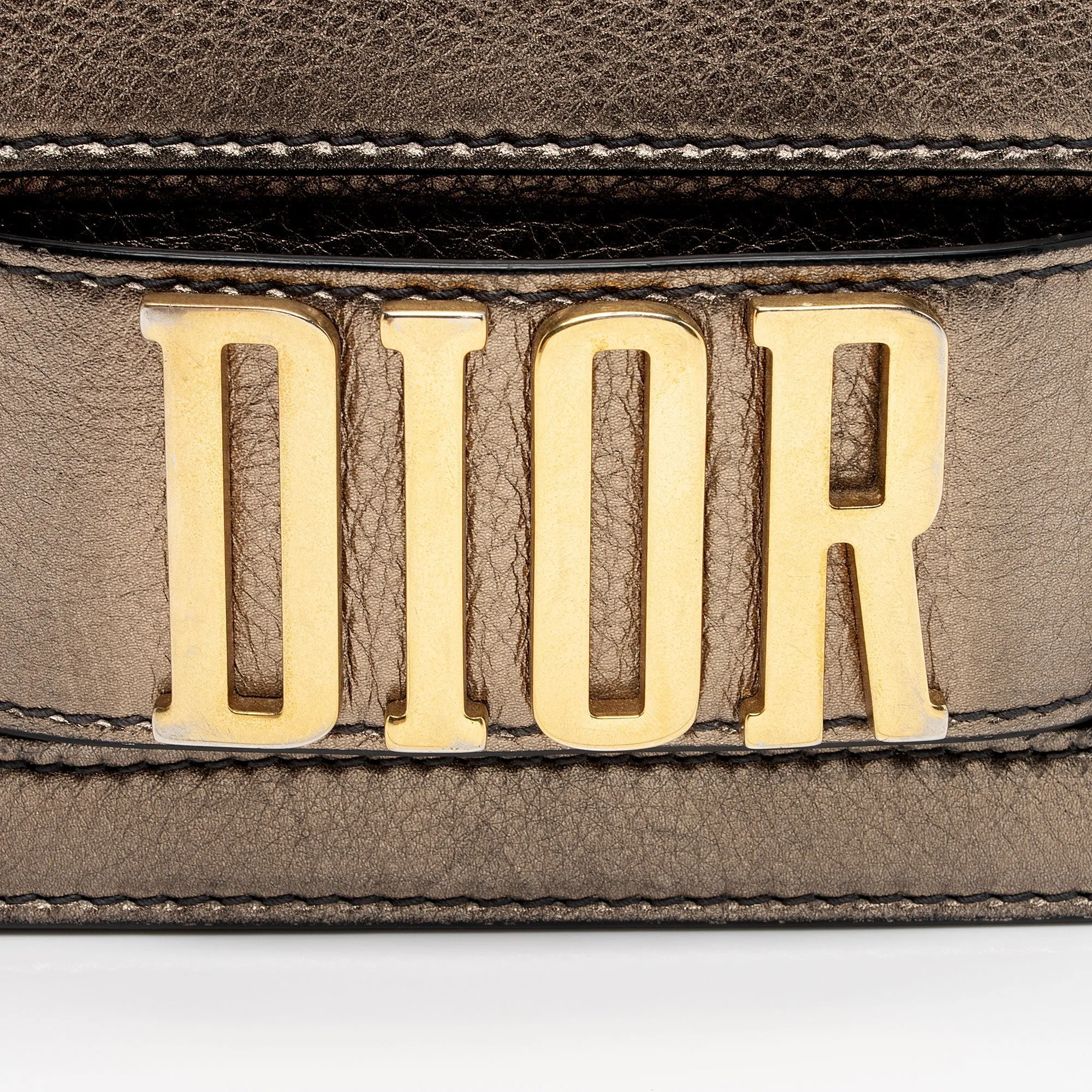 Dior Metallic Grained Calfskin Dio(R)evolution Flap Bag (SHF-ud74bp)