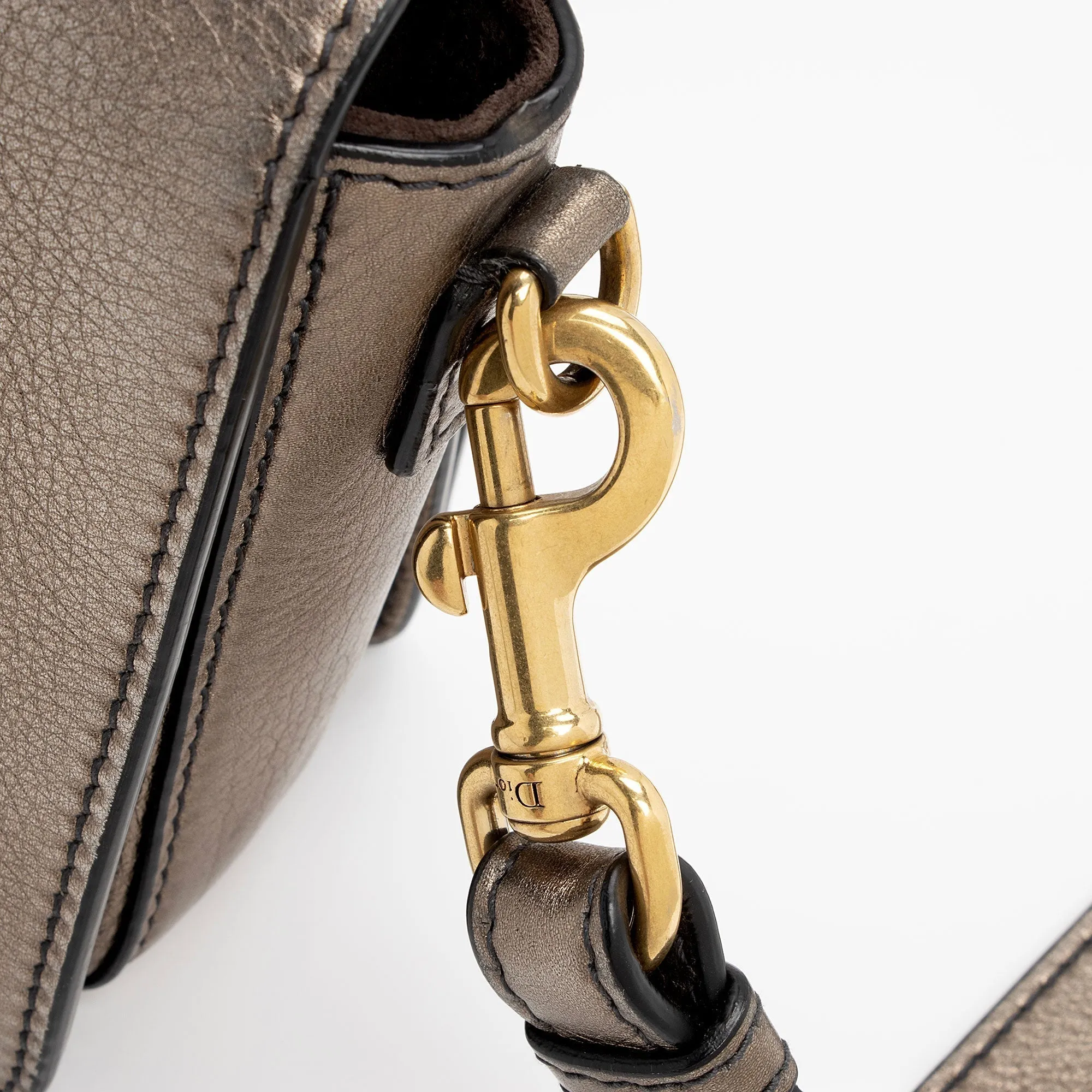 Dior Metallic Grained Calfskin Dio(R)evolution Flap Bag (SHF-ud74bp)