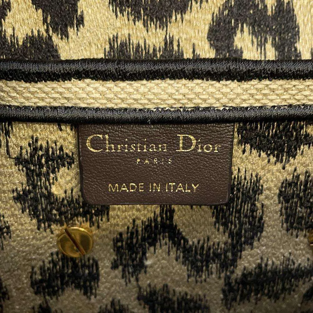 Dior Saddle bag Leopard M0446 Canvas