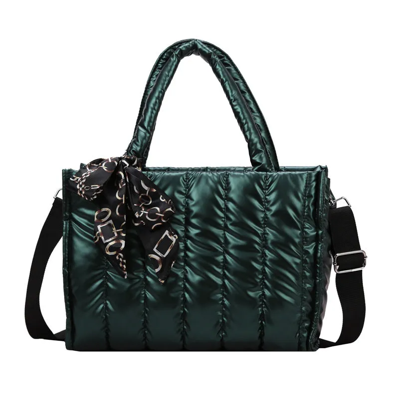 Emma Scarf Decor Puffy Tote
