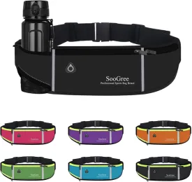 Fanny Packs, Running Belt Pack, Waist Pack Bag for Men and Women, Lightweight Runners Water BottleBelt Bag, Phone Holder Money Belt for Traveling Hiking Cycling Walking