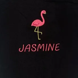 Flamingo Drawstring Gym Bag - Personalised