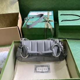 GC592 Gucci Horsebit Chain Small Shoulder Bag / HIGHEST QUALITY VERSION / 10.6"W x 4.5"H x 2"D