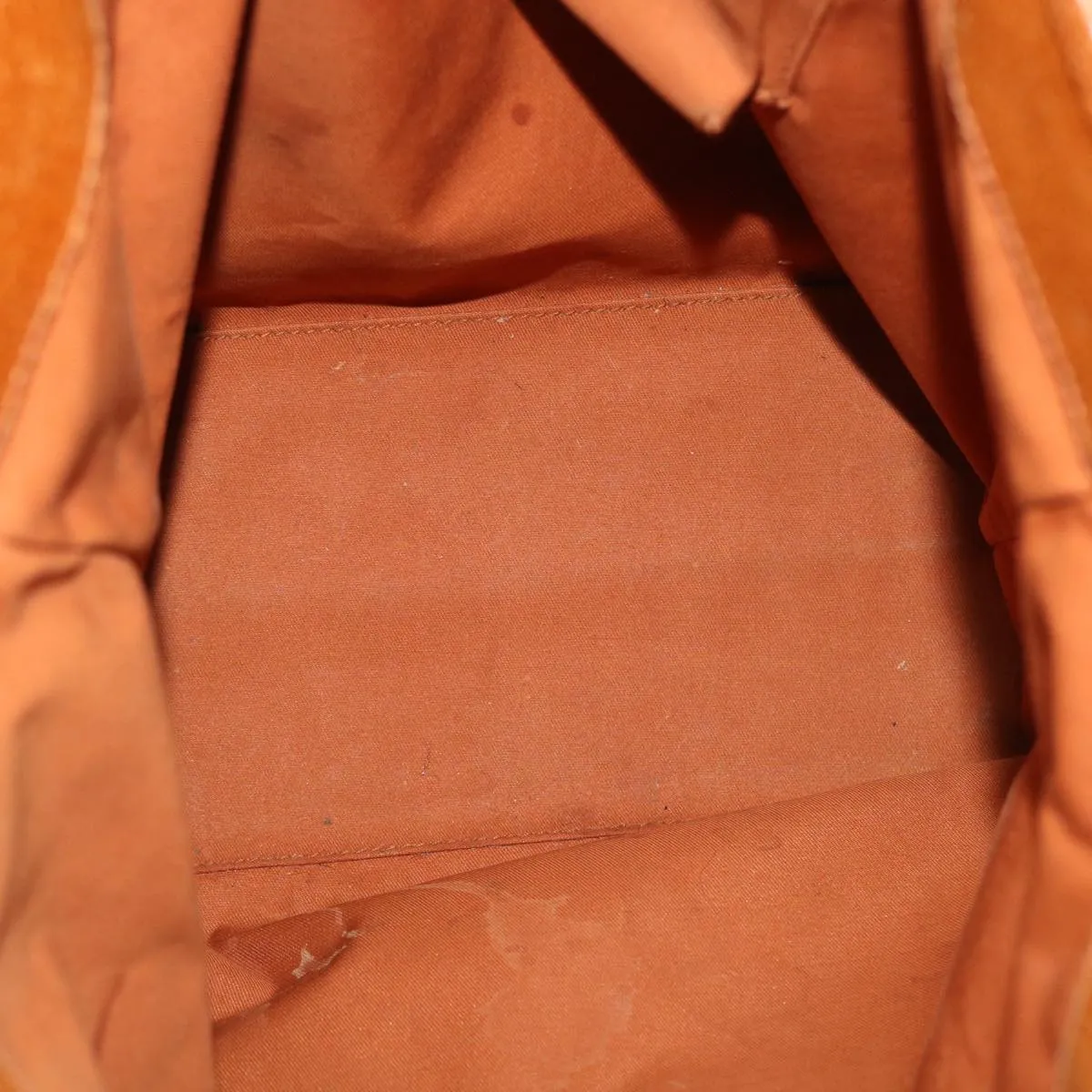 GUCCI GG Canvas Tote Bag Canvas Leather Beige Brown 120836  49290