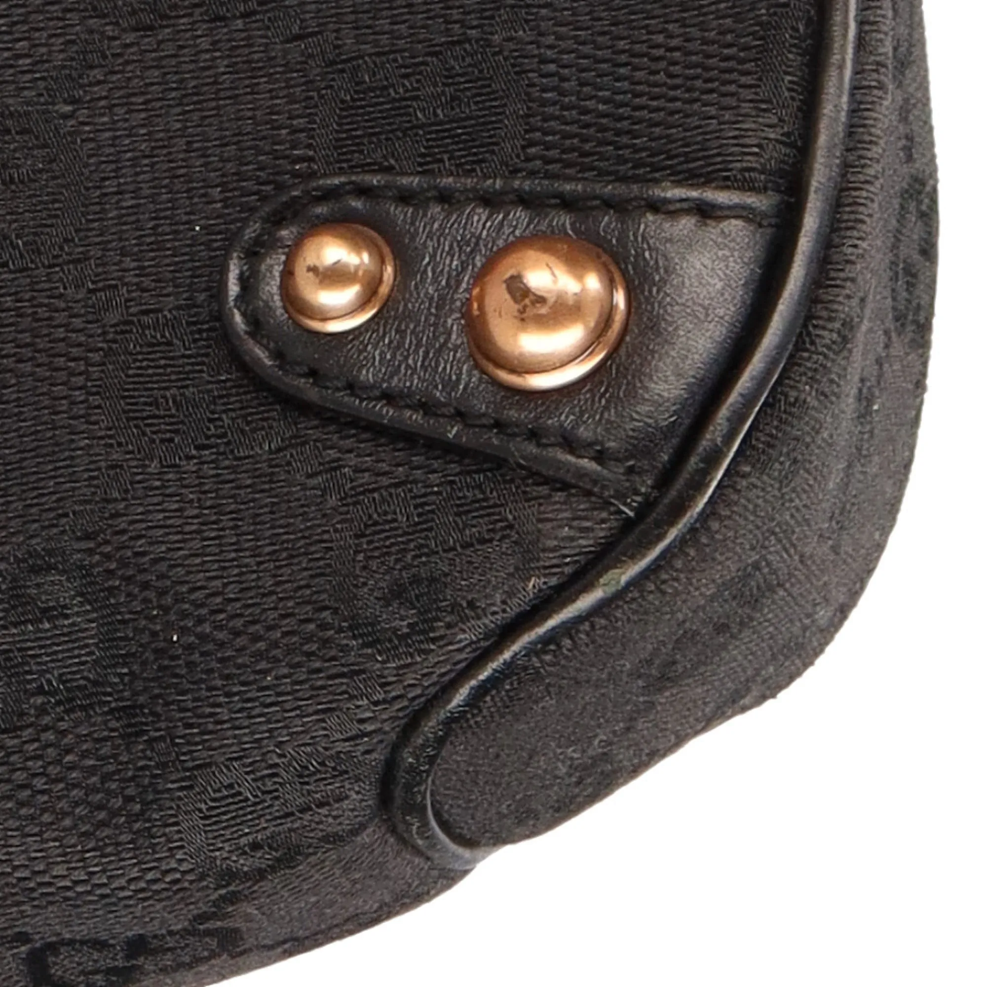 Gucci GG Horsebit Webbing Shoulder Bag Ladies