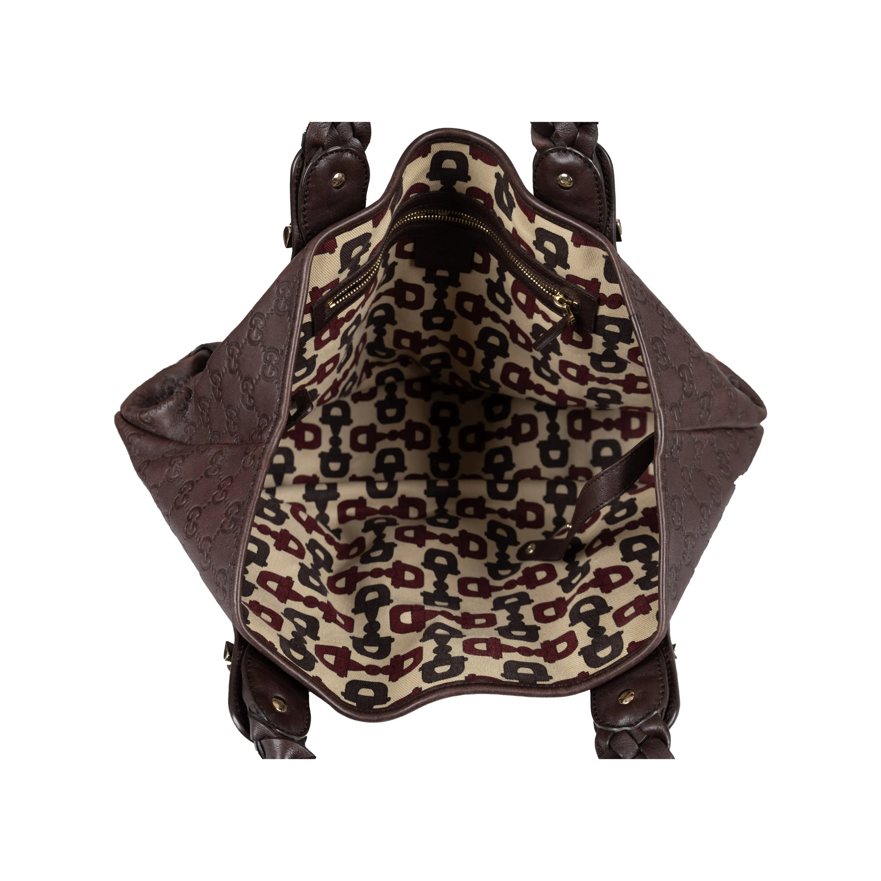 Gucci Guccissima Horsebit Pelham Shoulder Bag - '10s