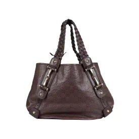 Gucci Guccissima Horsebit Pelham Shoulder Bag - '10s