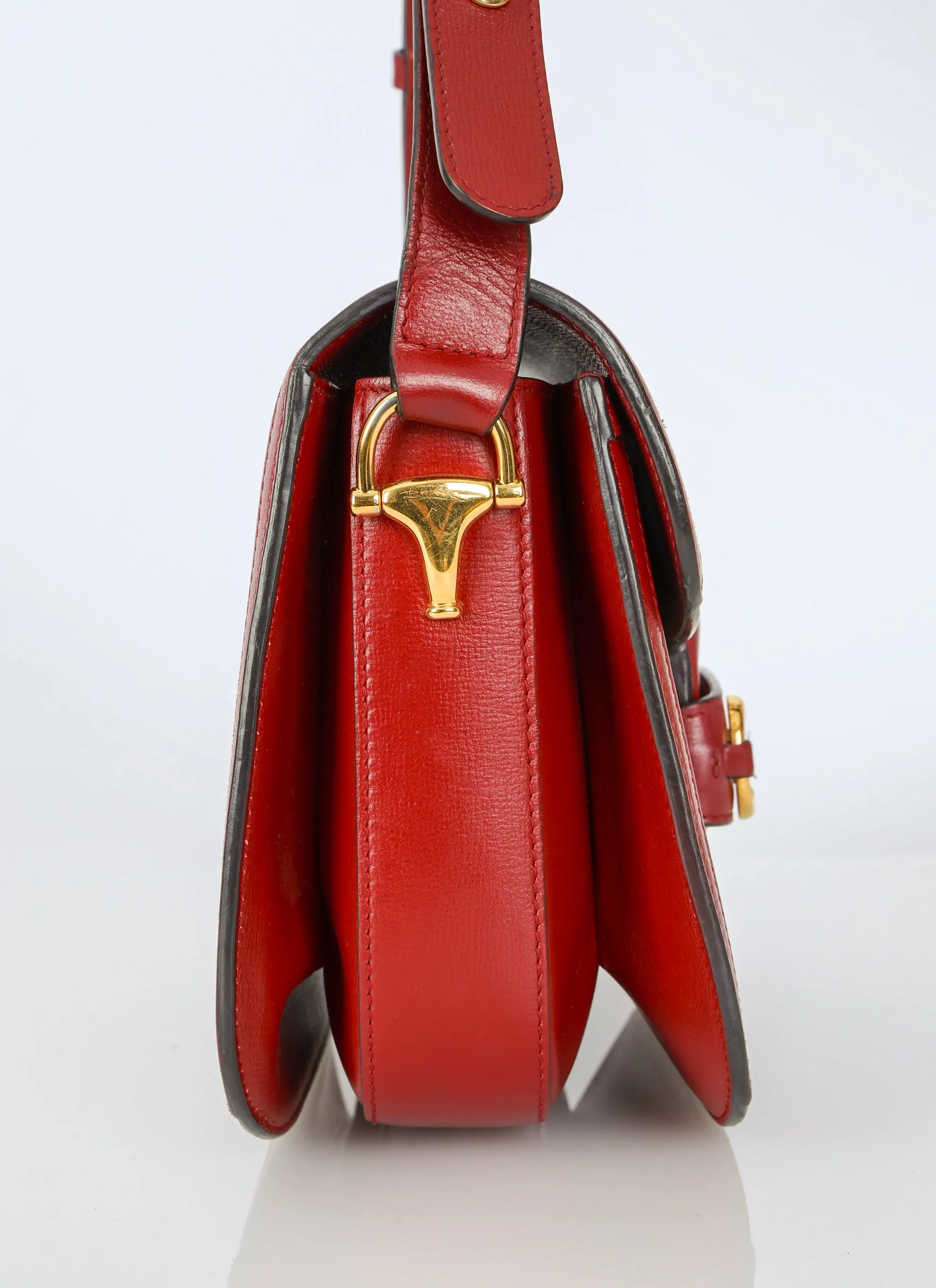 Gucci Supreme Canvas Monogram Horsebit Shoulder Bag