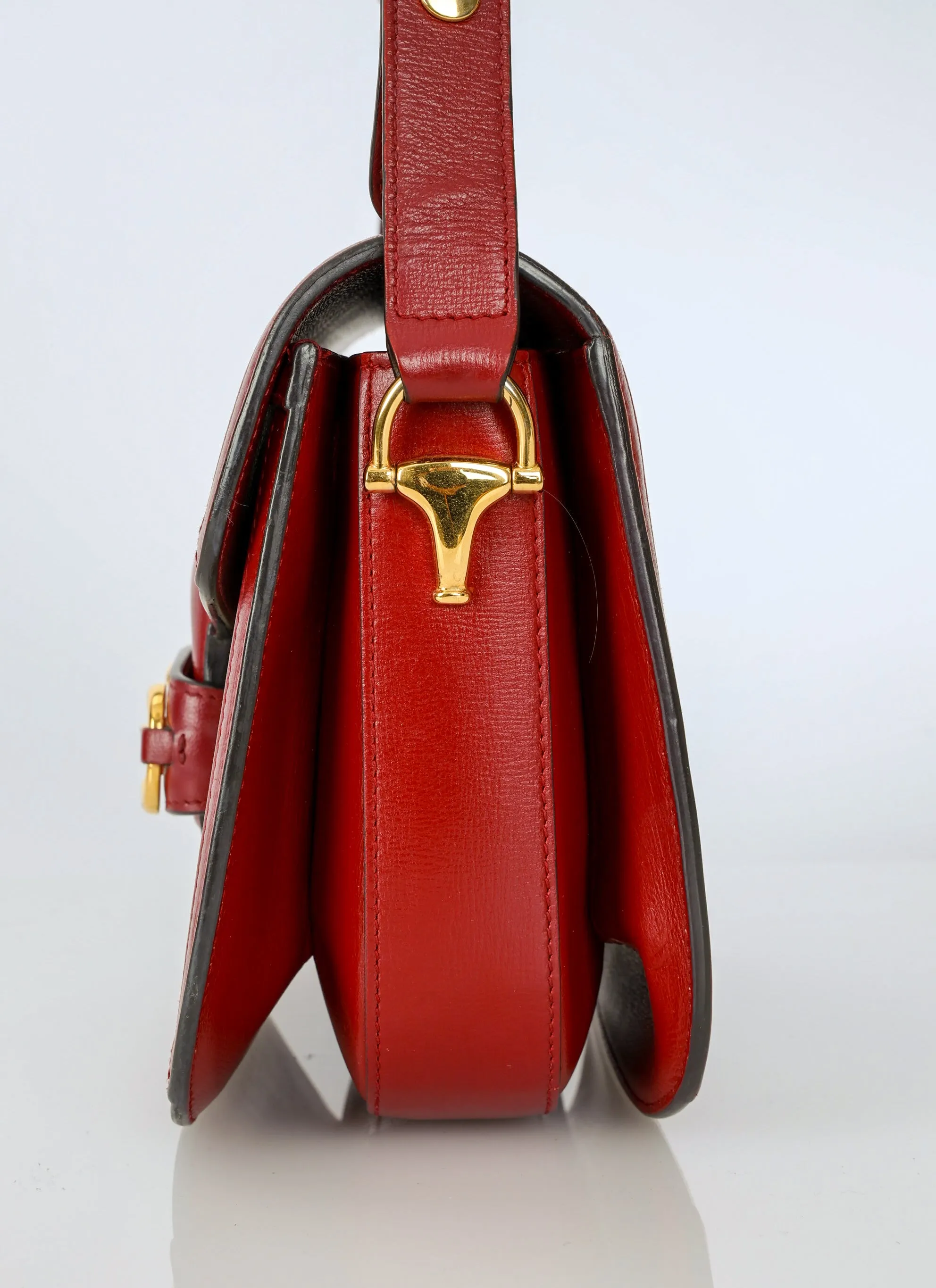 Gucci Supreme Canvas Monogram Horsebit Shoulder Bag