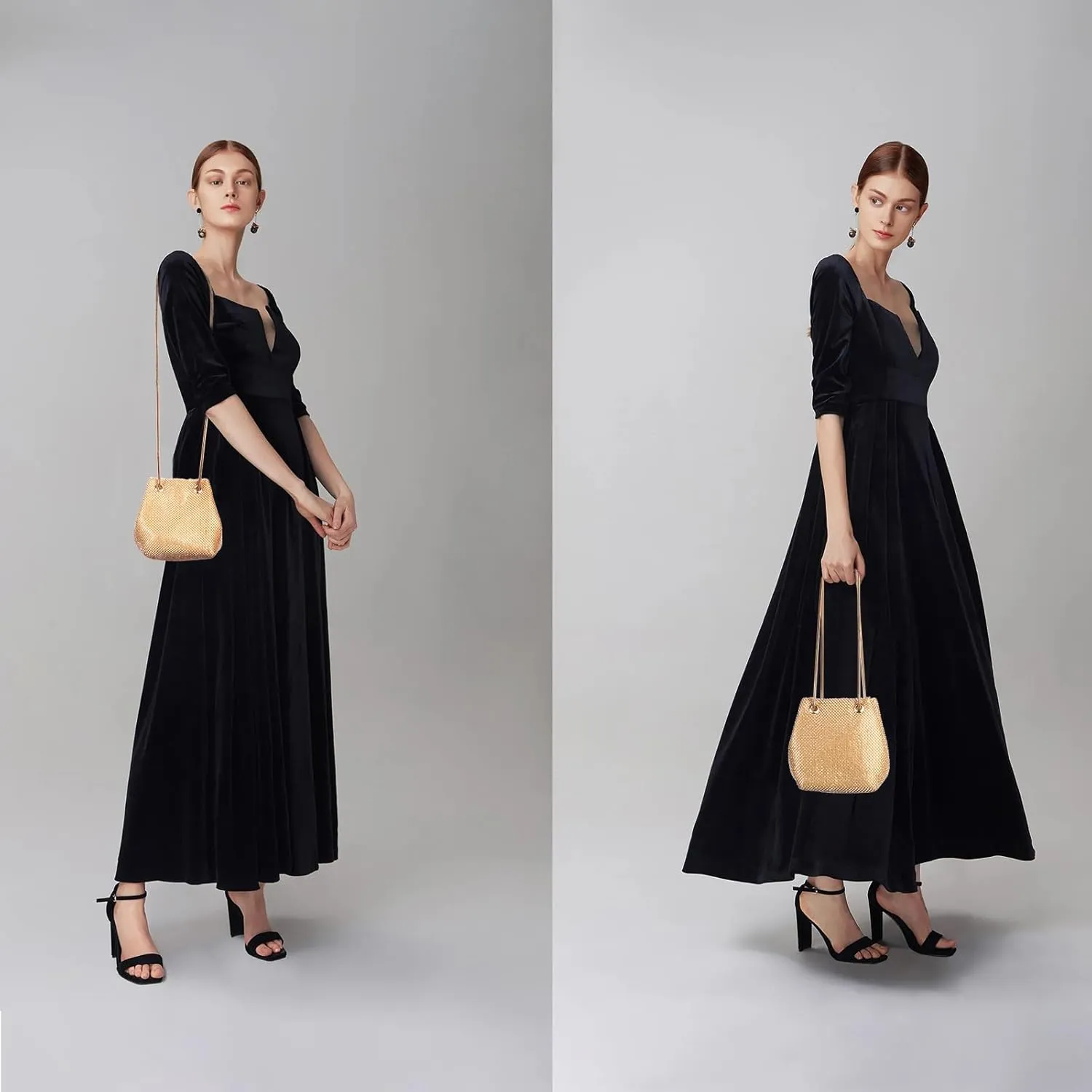 JIAN YA NA Fashion Women Bridesmaid Lady Girl Bride Evening Clutch Bag for Prom Cocktail Party Wedding Engagement