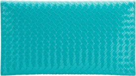 JNB Faux Patent Leather Glossy Envelope Clutch