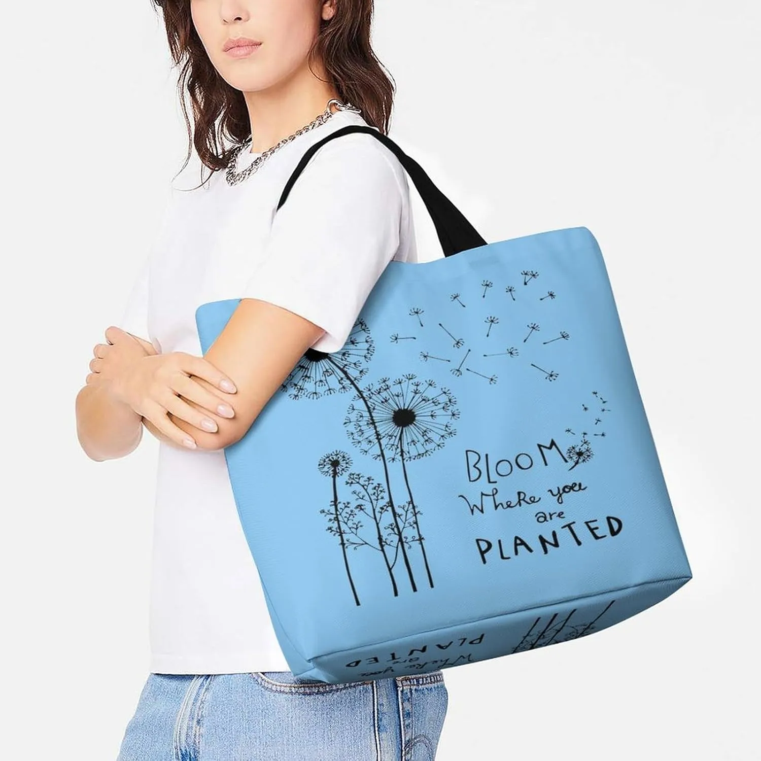 Large Tote Top Handle Bag, Shopping Handbag Big Polyester Shoulder Hand Bags